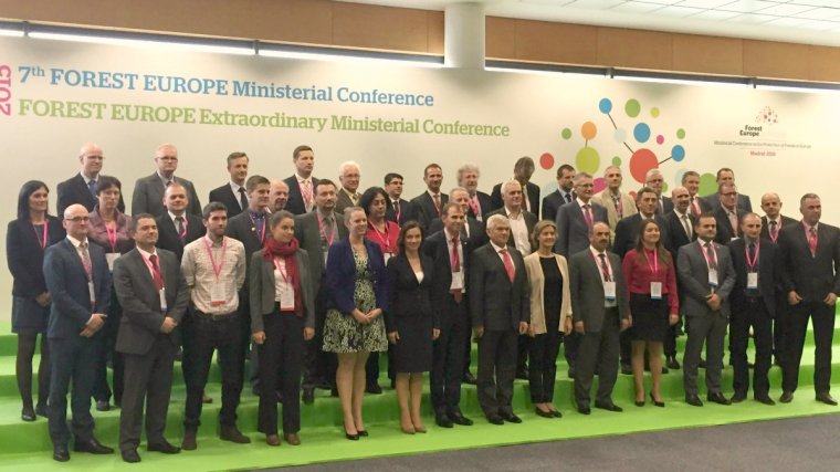 Uczestnicy konferencji Forest Europe w Madrycie