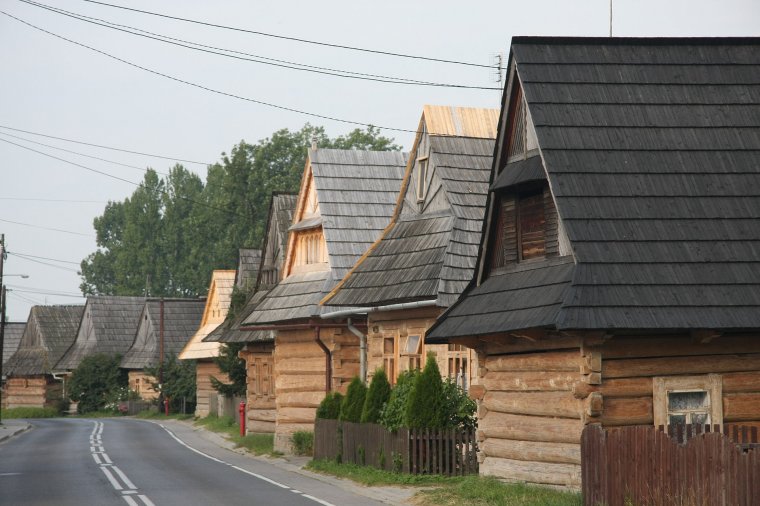 Zabytkowe drewniana zabudowa Chochołowa