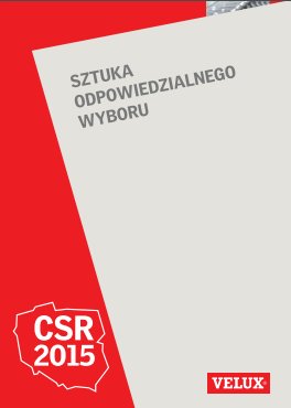 Raport CSR firmy Velux za rok 2015