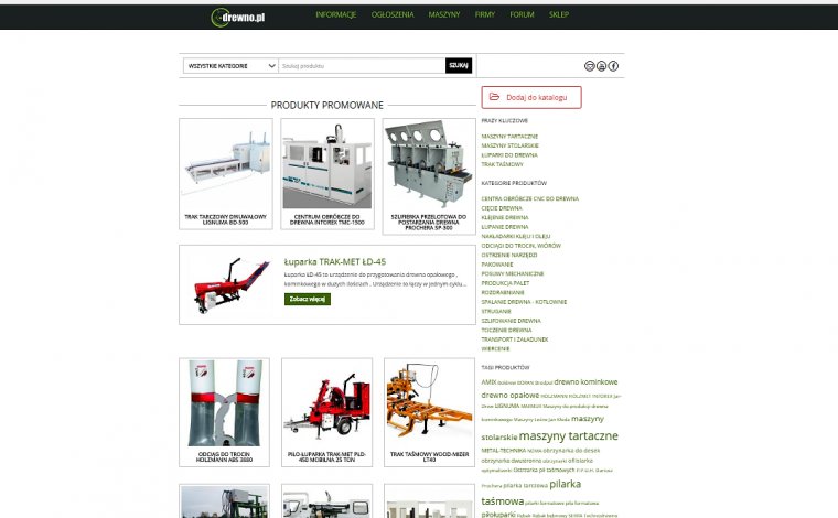 TOP 10 w Katalogu Maszyn Drewno.pl w 2016 roku