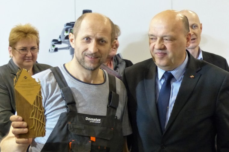 Krzysztof Ratka i Dariusz Kozera - prezes Stowarzyszenia Parkieciarzy Polskich