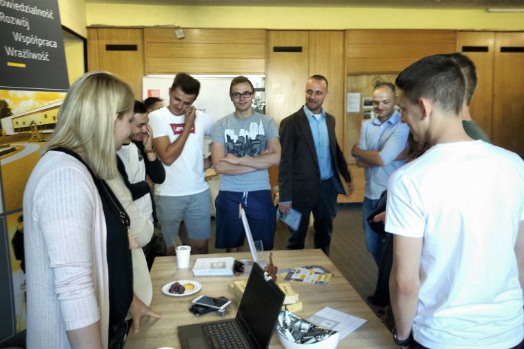 Poznańskie targi odwiedziła również grupa studentów WTD z Warszawy.