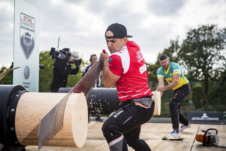 Michał Dubicki podczas zawodów Champions Trophy