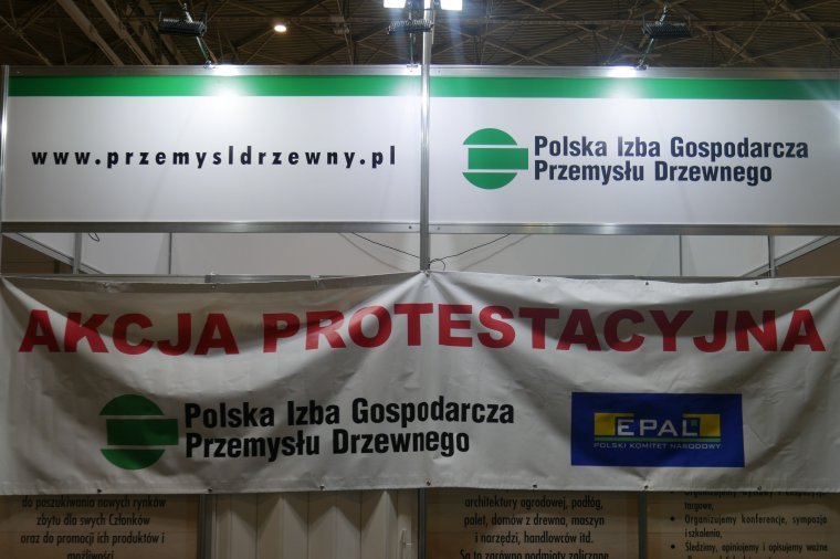 Akcja protestacyjna przemysłu drzewnego - Warszawa - 4.października 