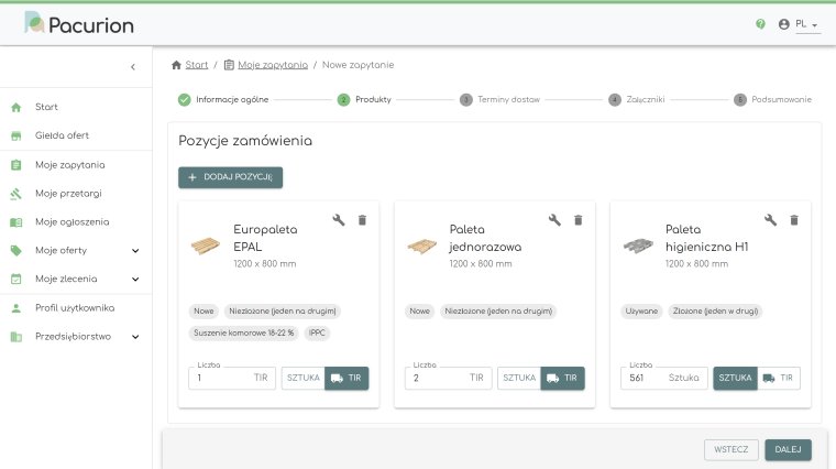 Pacurion digitalizuje handel paletami i innymi nośnikami ładunku