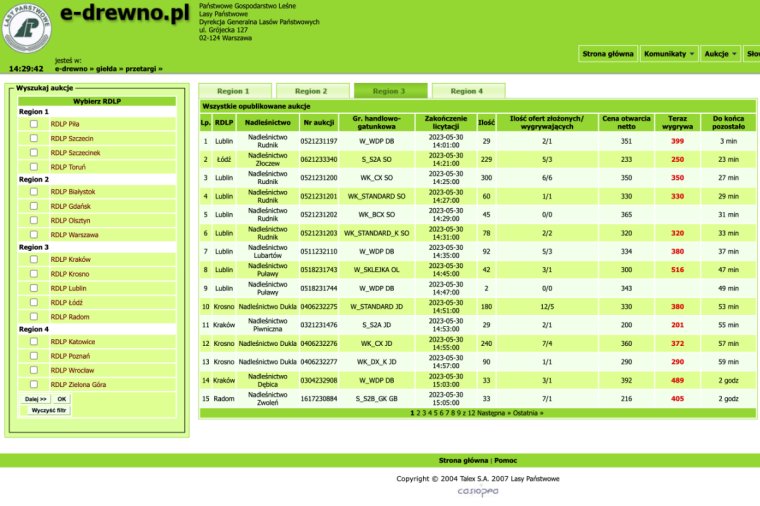 Lasy Państwowe chcą outsourcingować obsługę systemu e-drewno