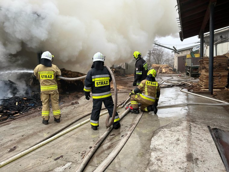Pożar tartaku w Hadlach Szklarskich