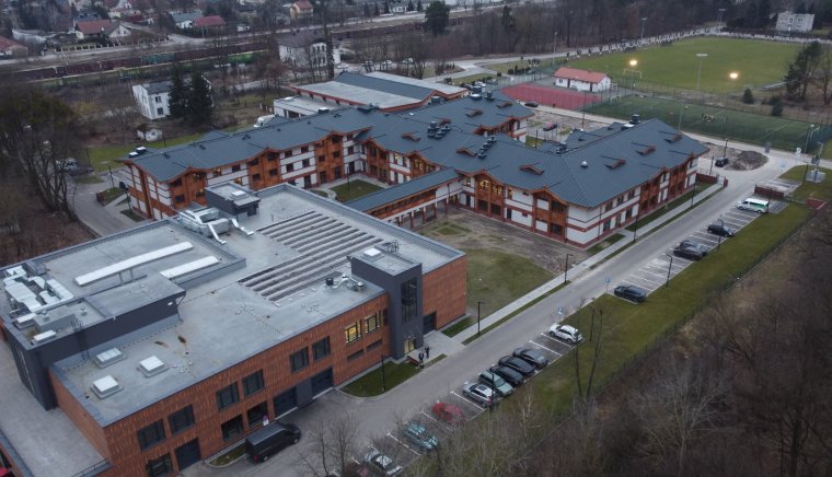 Nowy kompleks obiektów Zespołu Szkół Drzewnych i Leśnych w Garbatce-Letnisku