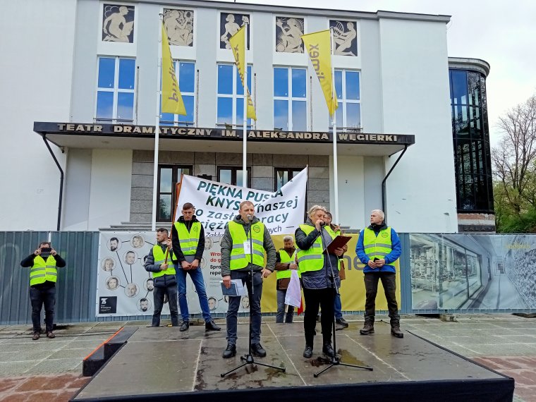 Branża drzewna protestowała w Białymstoku - Domaga się prawdziwego dialogu