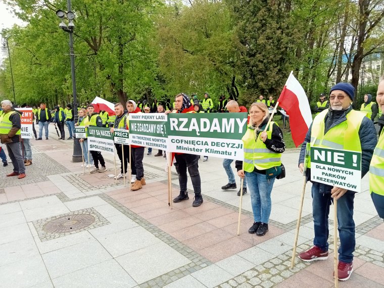 Branża drzewna protestowała w Białymstoku - Domaga się prawdziwego dialogu
