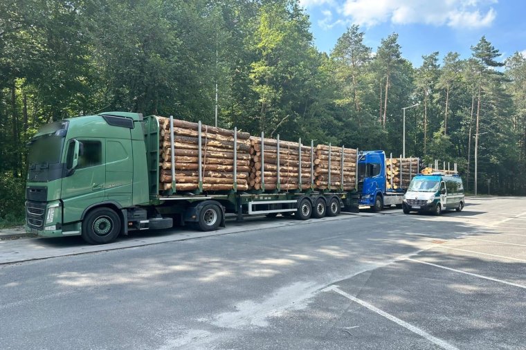 Transport drewna - zbyt duże ładunki to codzienność