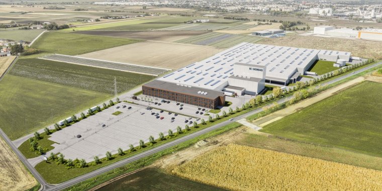 Wizualizacja nowego zakładu produkcyjnego Homag Polska w Środzie Wielkopolskiej