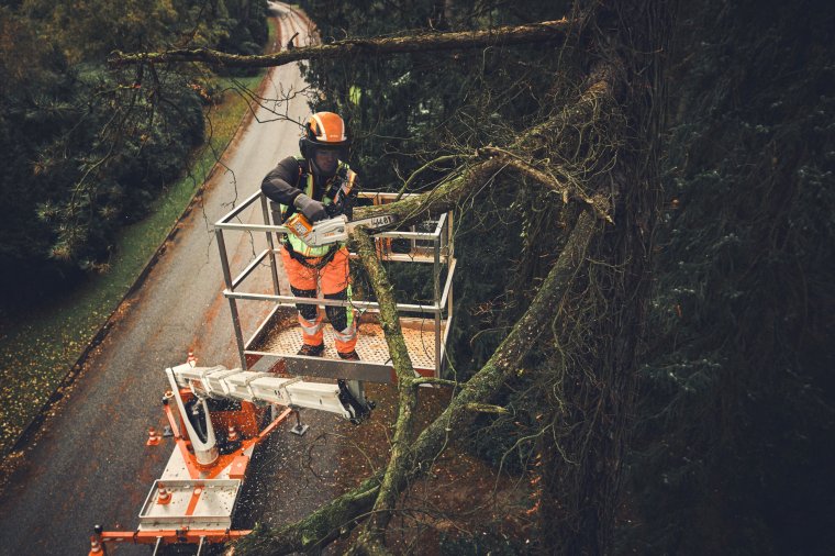 STIHL MSA 190 T to pilarka zaprojektowana do profesjonalnej pielęgnacji drzew.