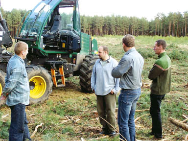 Zajęcia w terenie - Nadleśnictwo Dąbrowa 