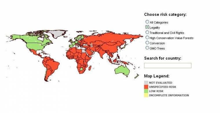 Strona internetowa Global Risk Assessment  poświęcona globalnej ocenie ryzyka