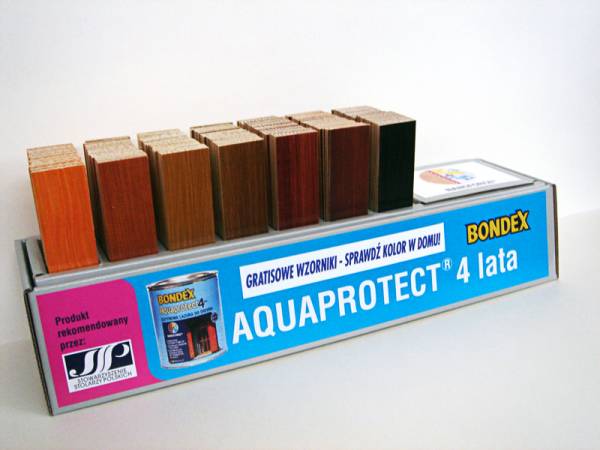 Wzornik kolorów Bondex Aquaprotect 4 lata