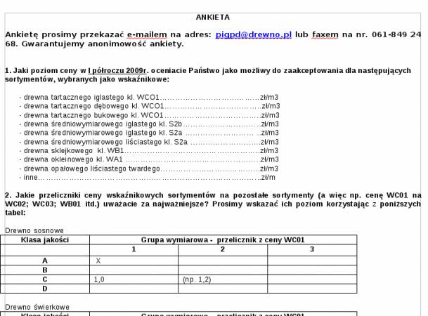 Ankietę można pobrać klikając w jeden z linków na końcu artykułu