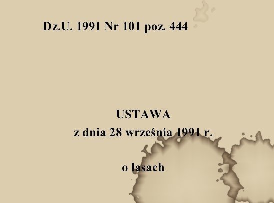Ustawa o lasach