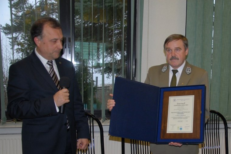 Wręczenie certyfiaktu PEFC 