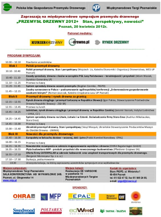 Program sympozjum
