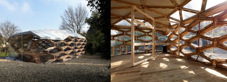 Multipawilon w ogrodach Villa Romana