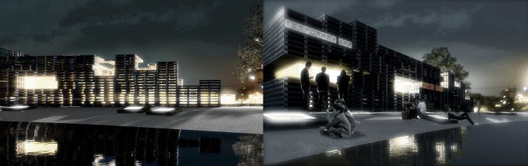 Projekt tymczasowego baru