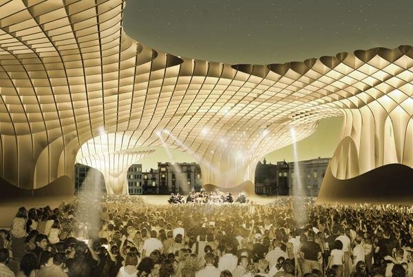 Metropol Parasol w Sevilli to niezwykła konstrukcja wykonana z LVL oferowanego przez Finnforest pod marką Kerto-Q