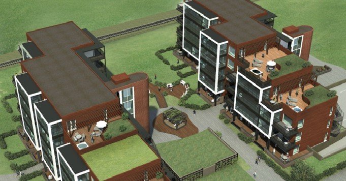 Wizualizacje budynków realizowanych w ramach projektu Grilstad Park B3