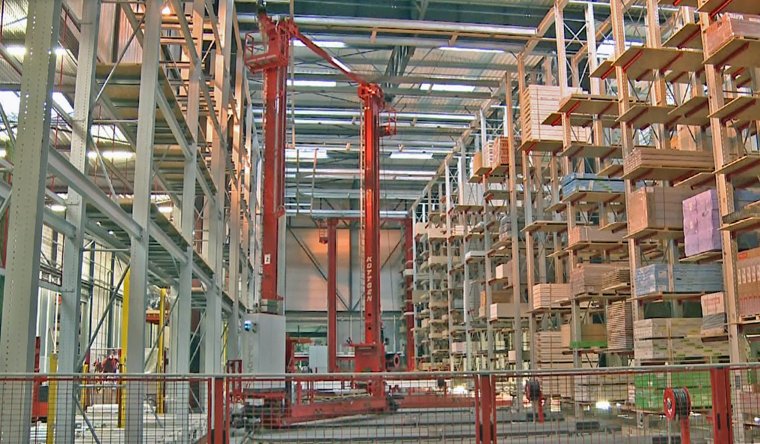 Automatyczny magazyn na materiały budowlane i drewniane
