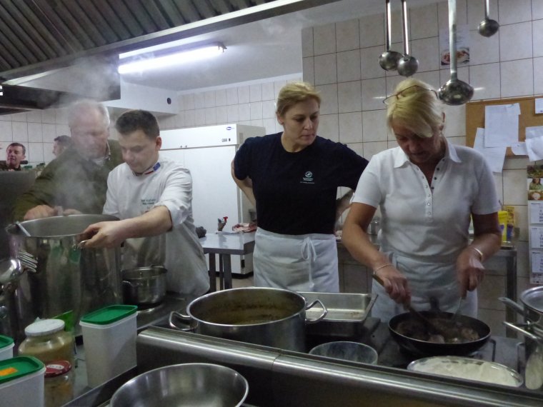 Prace w pałacowej kuchni