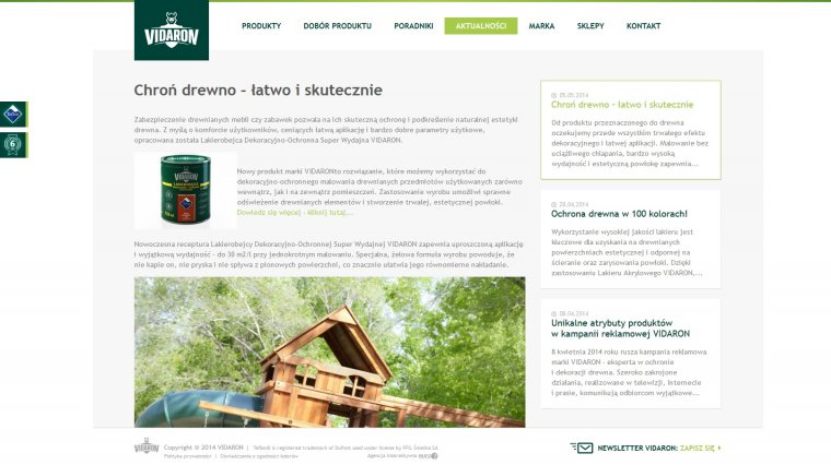 Nowa strona internetowa VIDARON 