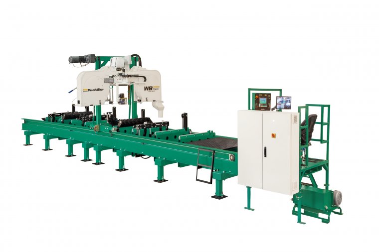 Trak WB2000 – pierwsza maszyna w ofercie Wood-Mizer Industries z szerokim brzeszczotem