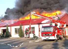 Pożar w Suchedniowskiej Fabryce Mebli Meblodex