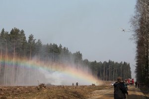 Strażacy ćwiczą gaszenie pożarów w lasach