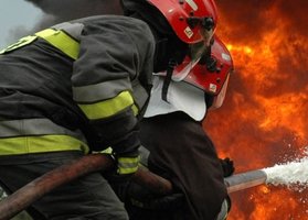 Pożar w fabryce mebli Zabroccy