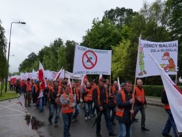 Protest przedsiębiorców leśnych w Szczecinku 31.07.2015
