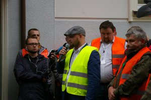 Protest przedsiębiorców leśnych w Szczecinku 31.07.2015