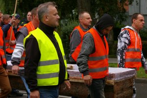 Protest przedsiębiorców leśnych w Szczecinku 31.07.2015