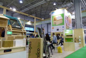 Firma Steico i jej partnerzy stworzyli na targach Centrum Budownictwa Energooszczędnego