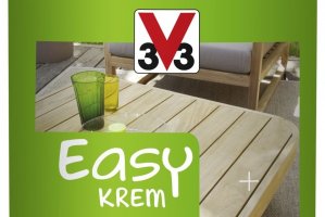 Zabierzmy drewno do domowego SPA. V33 prezentuje olej do mebli ogrodowych EASY KREM