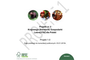 Krajowy Standard Gospodarki Leśnej FSC dla Polski - konsultacje publiczne