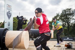 Michał Dubicki podczas zawodów Champions Trophy