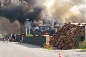 Spłonął tartak w Bystrej Podhalańskiej