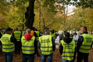 Protest branży drzewnej