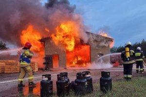 Spłonął tartak w Dębówku koło Przytocznej