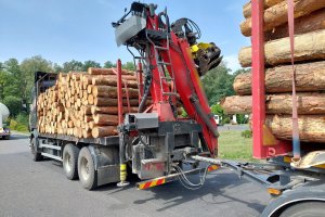 ITD: Nieprawidłowe ułożenie transportowanego drewna 