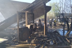 Pożar stolarni w Krotoszynie