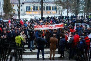 Protest w Ustrzykach Dolnych