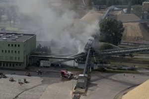 Pożar na terenie zakładu Mondi Świecie