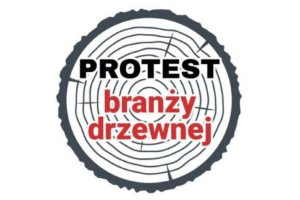 Protest Branży Drzewnej wspólnie z leśnikami w Białymstoku